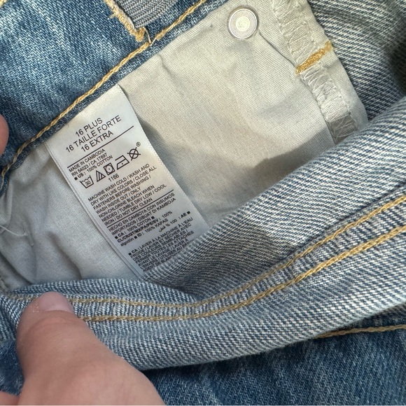 NWT Old Navy Slouchy Jeans Size 16 Plus Girls or 8 Women’s - Picture 8 of 8